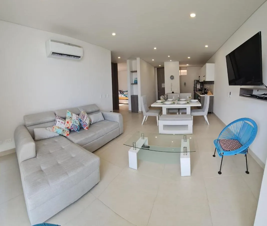 Apartamento Acogedor Wind Playa Salguero frente al mar Santa Marta